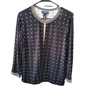 JONES NEW YORK black and white cardigan